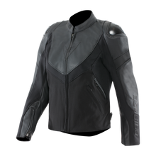 Load image into Gallery viewer, Dainese Iperattiva Leather-Tex Jacket Black/Black Womens Size - 40