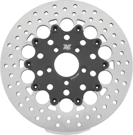 Twin Power 08-Up FLH FLT Rear 11.8 Floating Rotor W/Holes Black