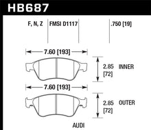 Load image into Gallery viewer, Hawk 09-11 Audi S6 Base 5.2L HPS 5.0 Street Brake Pads - Front