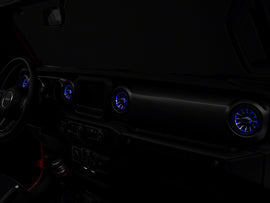Raxiom 18-23 Jeep Wrangler JL LED Ambient Vent Lighting Kit