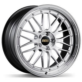 BBS LM 20x12 5x130 ET50 CB71.6 Diamond Silver Wheel w/ Diamond Cut Machined Lip