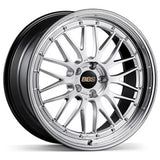 BBS LM 20x12 5x130 ET50 CB71.6 Diamond Silver Wheel w/ Diamond Cut Machined Lip