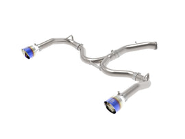 aFe Takeda 20-21 Kia Forte GT 1.6L (t) 3in to 2.5in SS Axle-Back Exhaust System w/ Blue Flame Tips