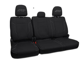 PRP 12-14 Ford Raptor  Rear Bench Seat Covers- Black with Silver Stitch