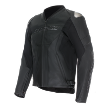 Load image into Gallery viewer, Dainese Racing 5 Perforated Leather Jacket Black/Black/Black Size - 58