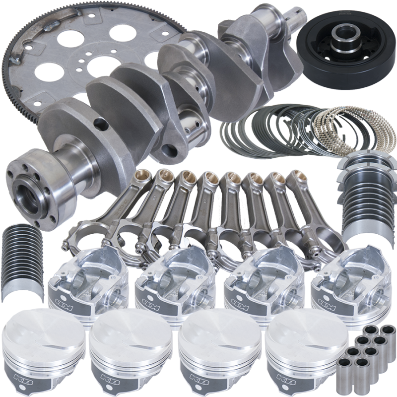 Eagle Chevy 454 1Pc 4.250in Crank 6.385in I-Beam Rods 17cc Dome 4.280in Pistons Balanced Assembly