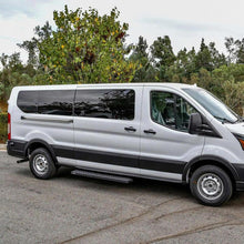 Load image into Gallery viewer, Westin Ford Transit Van 150/250/350 (Single 54in Pass Door) Grate Steps Running Boards - Tex. Blk