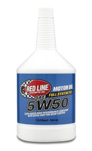 Load image into Gallery viewer, Red Line 5W50 Motor Oil Quart - Single