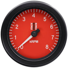 Load image into Gallery viewer, Autometer Stack Sport 88mm 0-8K RPM Tachometer - Red