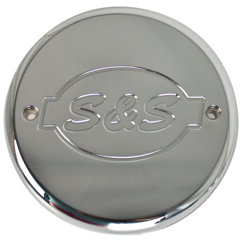 S&S Cycle 14-16 Indian Touring Models Chrome Billet S&S Logo Cover For S&S Air Cleaner