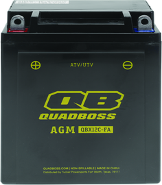 QuadBoss Maintenance-Free AGM Battery QBX12C-FA