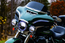 Load image into Gallery viewer, Kuryakyn LED Halo Trim Ring For 7inch Headlight 83-13 Touring Models Chrome