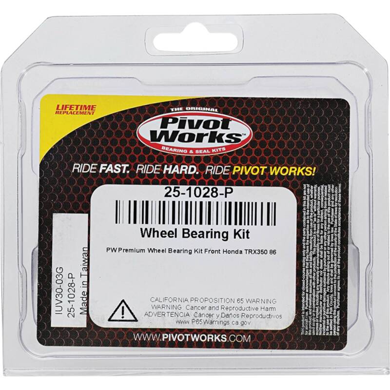 Pivot Works Honda Wheel Bearing Kit Premium Bearings