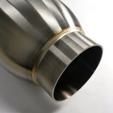 Stainless Bros 3.5in SS304 Inlet/Outlet 5in round body x 18in OAL Bullett Resonator