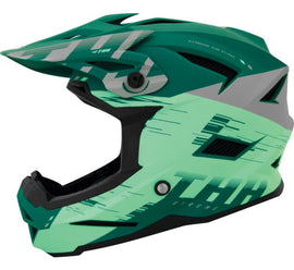 THH Helmets T-42 BMX Xtreme  Turquoise/Green Youth - Large