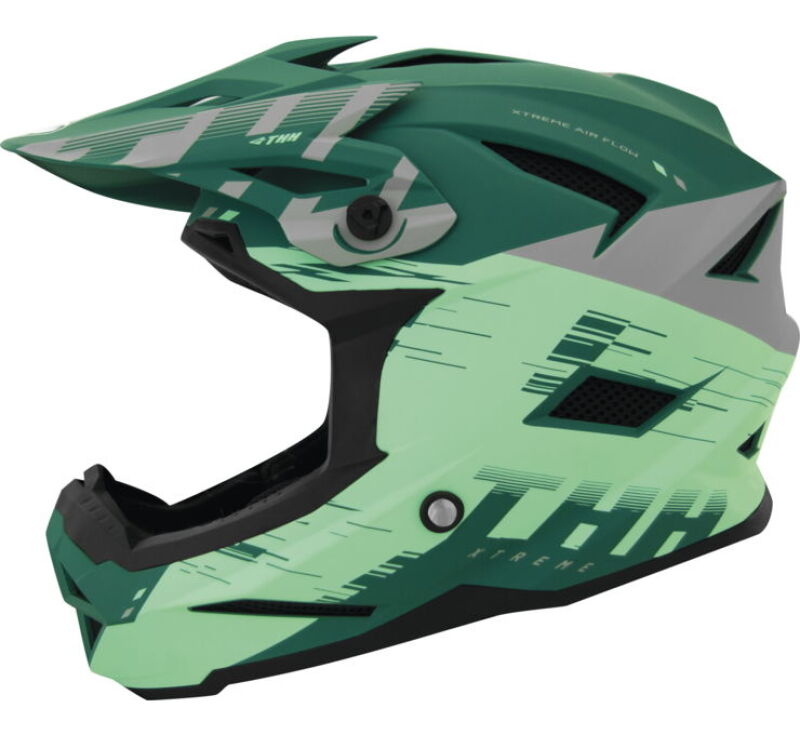 THH Helmets T-42 BMX Xtreme  Turquoise/Green Youth - Medium