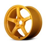 Gram Lights 57CR 18x8.5 +50 5x114.3 Mach Yellow Wheel