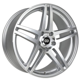 Enkei RSF5 18x8 40mm Offset 5x114.3 Bolt Pattern 72.6mm Bore Dia Silver Machined Wheel