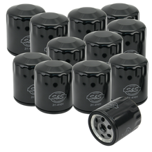 Load image into Gallery viewer, S&amp;S Cycle Sportster/Evolution Models Black Oil Filters - 12 Pack