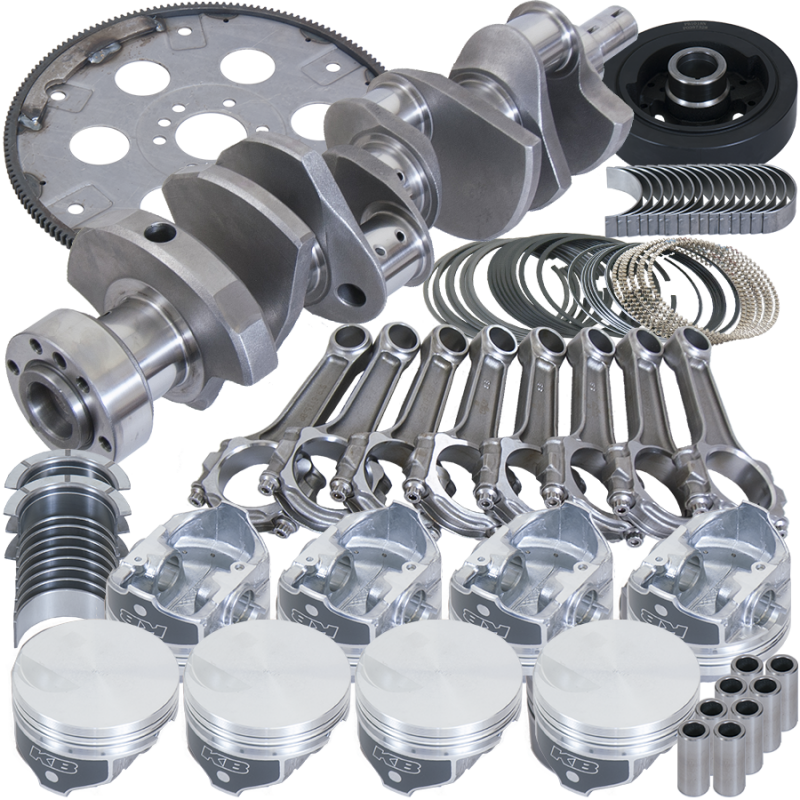 Eagle Chevy 454 1Pc 4.250in Crank 6.385in I-Beam Rod -3cc Flat Top 4.280in Pistons Balanced Assembly