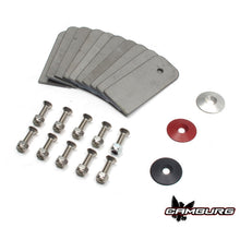 Load image into Gallery viewer, Camburg Black Fender Washer 10 Pack (aluminum washer bolt body clip 1/8in. tab)