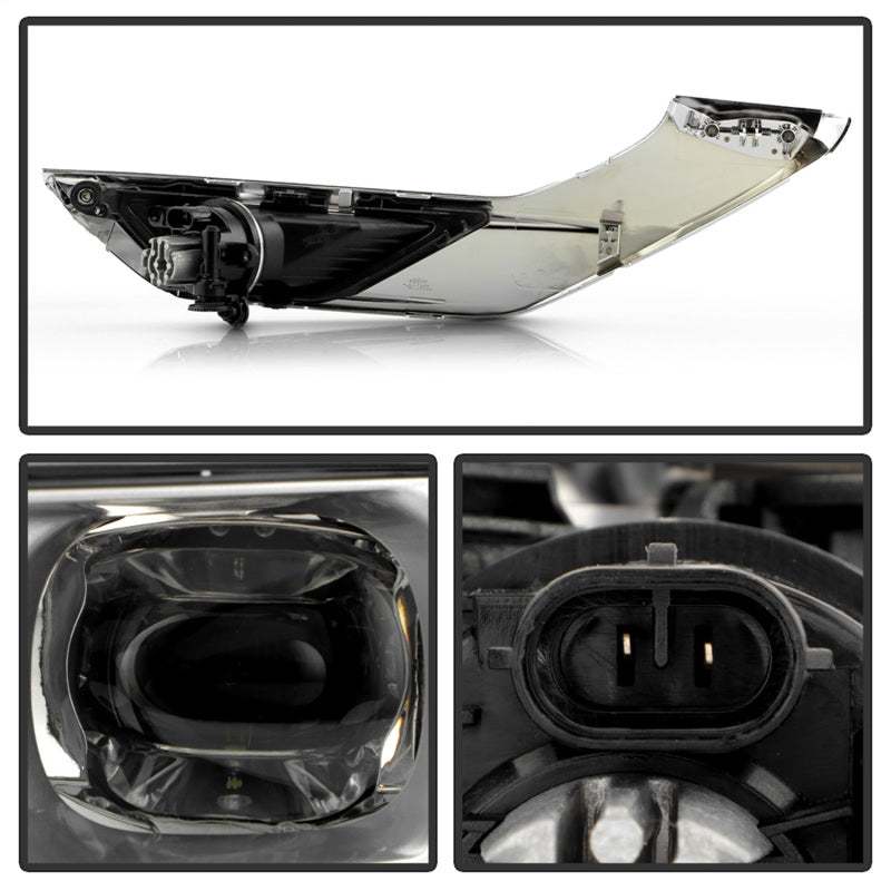 Spyder 22-24 Mitsubishi Outlander OEM LED Fog Light w/ Switch - Clear (FL-MOUT22-LED-C)