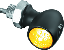 Kuryakyn Kellerman Atto Clear Lens Amber Satin Black