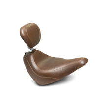 Load image into Gallery viewer, Mustang 18-21 Harley Street Bob Wide Tripper Solo Seat w/ Driver Backrest - Brown