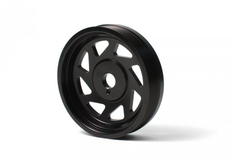 PERRIN 15-18 Subaru WRX / 13-20 BRZ / 14-18 FXT / 13-16 Crosstrek Lightened Crank Pulley - Black - GTR Auto