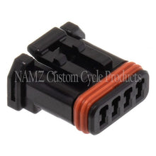 Load image into Gallery viewer, NAMZ JAE MX-1900 4-Position Female Black Socket Housing (HD 72908-11)