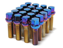Load image into Gallery viewer, Wheel Mate Mevius Lug Bolt Set of 20 - Black 14x1.50 27mm Cone 60 DEG TAP