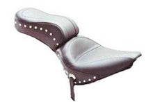 Load image into Gallery viewer, Mustang 84-06 Harley Standard Rear Tire Standard Touring 1PC Seat w/Studs - Black