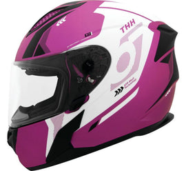 THH Helmets T810S Hayate Metallic Pink/White - Small