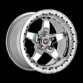 Weld S71 15X10 / 5X4.75 BP / 5.5 BS (Med Pad) Polished Wheel - Polished MT SBL