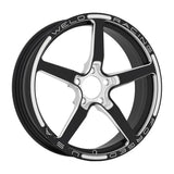 Weld Alumastar 1-Piece 17x4.5 / 5x120 BP / 2.25in. BS Gloss Black Milled Wheel