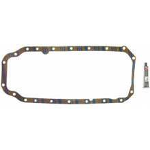 Load image into Gallery viewer, Fel-Pro Cadillac Eldorado OS 30513 C Engine Oil Pan Gasket Set Blue Stripe cork-rubber