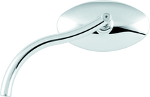 Load image into Gallery viewer, BikeMaster Old School Mirrors w/10mm/Yam 10mm/HD Adapters - Pair - Aluminum/Chrome