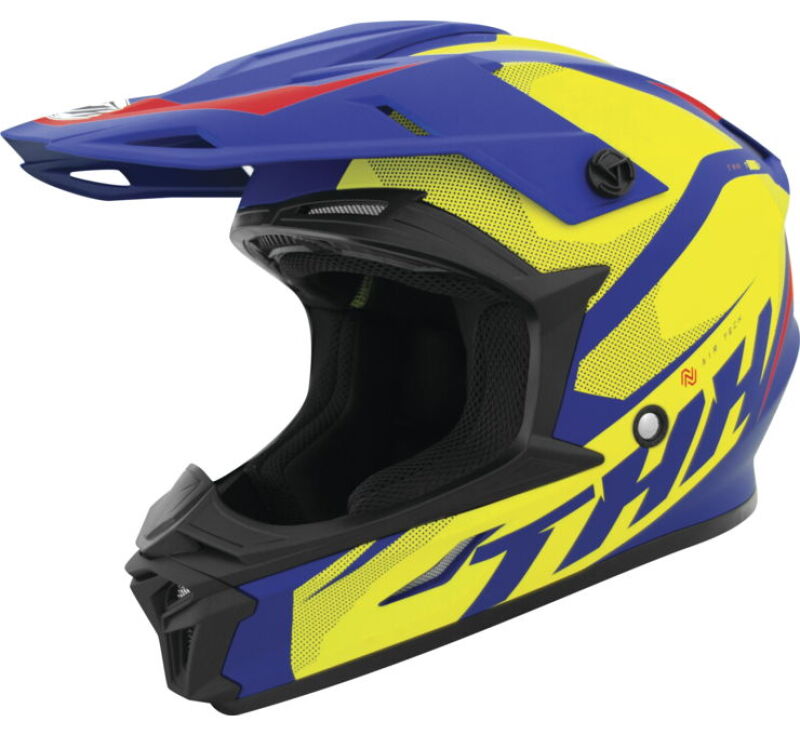 THH Helmets T710XR Airtech Blue/Yellow Youth - Small