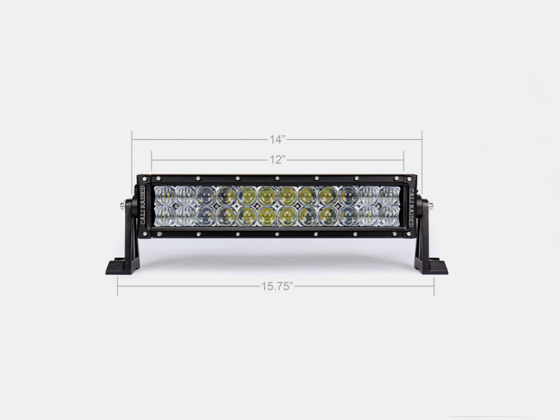 Cali Raised 14 Dual Row 5D Optic Osram Led Bar - Combo