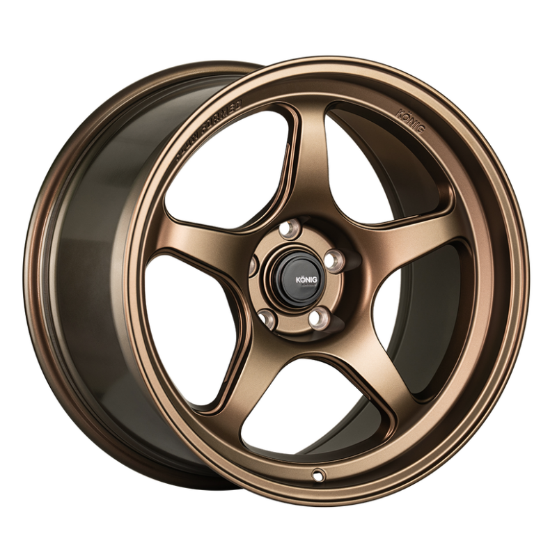 Konig Hyperspec 17x8 5x100 ET40 Matte Bronze Wheel (Knurled Bead)