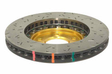 Load image into Gallery viewer, DBA 05-10 Ford Mustang GT / 11-13 V6 Front Drilled &amp; Slotted 5000 Series 2 Piece Rotor w/ Gold Hat