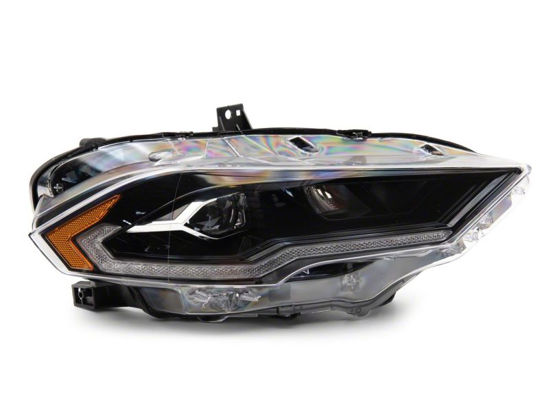Raxiom 18-23 Ford Mustang GT EcoBoost LED Projector Headlights- Blk Housing (Clear Lens)