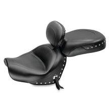 Load image into Gallery viewer, Mustang 09-17 Yamaha V-Star 950, 950 Tourer Std Touring 2PC Seat w/Driver Backrest Studs - Black