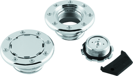 Kuryakyn Flush Mount Gas Caps Non-Vented Chrome