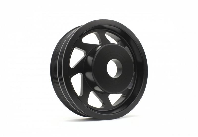 PERRIN 93-14 Subaru Impreza (Incl. 02-14 WRX) / 04-21 STI Lightened Crank Pulley - Black - GTR Auto