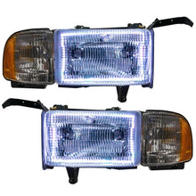 Load image into Gallery viewer, Oracle 94-02 Dodge Ram Pre-Assembled Halo Headlights - ColorSHIFT w/ BC1 Controller SEE WARRANTY