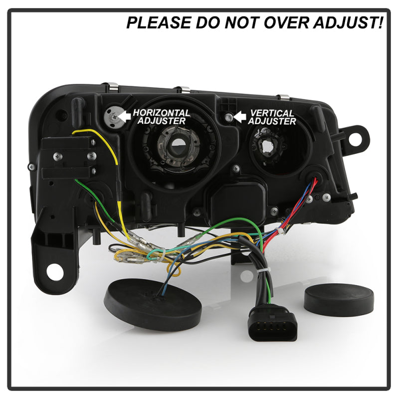 Spyder 05-08 Audi A6 Projector Headlights - (PRO-YD-ADA605V3-SEQ-BK)