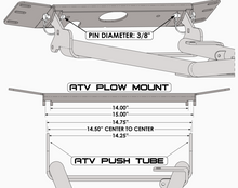 Load image into Gallery viewer, KFI ATV Plow Base Push Tube