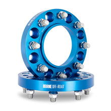 Load image into Gallery viewer, Mishimoto Borne Off-Road Wheel Spacers 8x165.1 116.7 25 M14 Blue