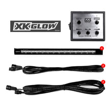 Load image into Gallery viewer, XK Glow Tube Strobe Lights w/ Traffic Modes Ultra LEDs Multiple Modes + Solid On - Red 8pc 12in
